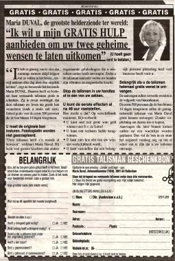 Gekrompen advertentie 2009