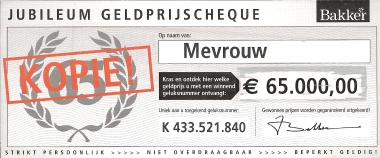 Bakker cheque